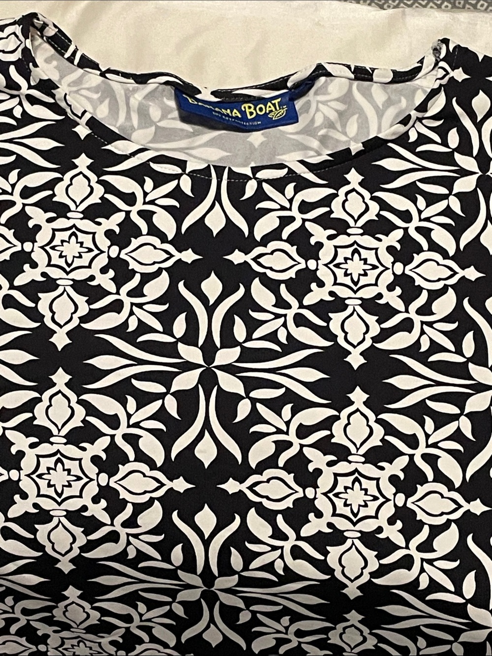 Banana Boat Black & White Floral-Print Midi Dress XXl - Picture 14 of 14